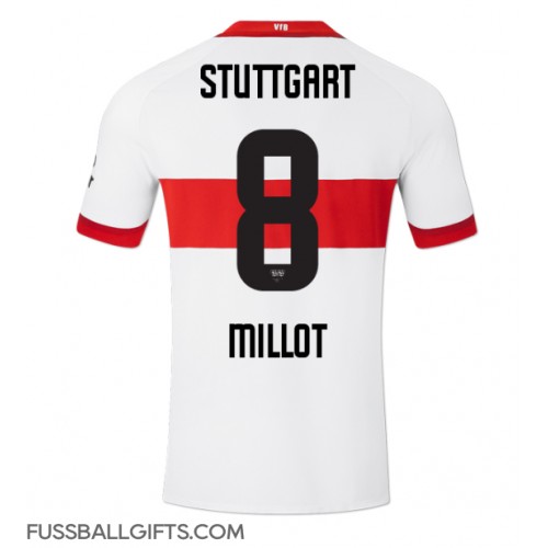 Stuttgart Enzo Millot #8 Fußballbekleidung Heimtrikot 2024-25 Kurzarm